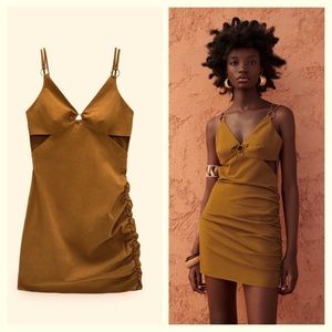 NWT‼️ Zara CUT OUT MINI DRESS Size Small